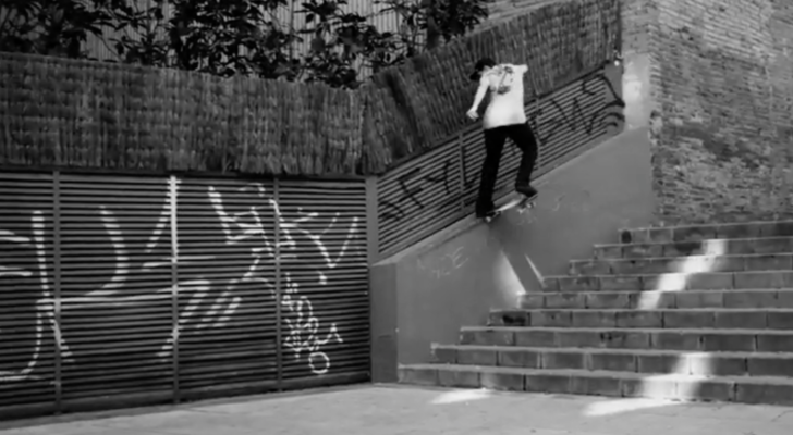 Un clip con Paul Hart patinando Barcelona