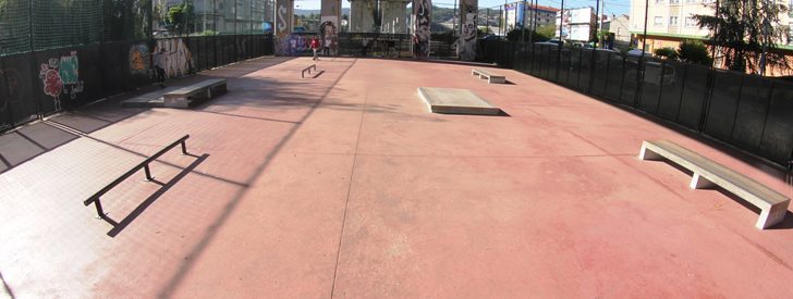 Visita al nuevo skatepark de Mollabao, Pontevedra