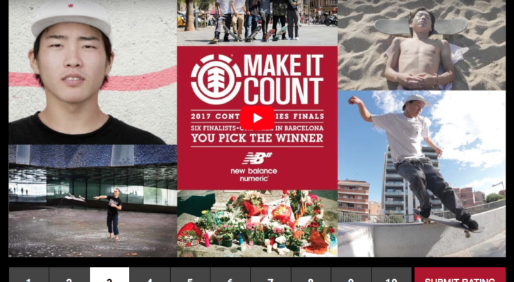 Vota por tu videopart favorita del Make It Count de Element