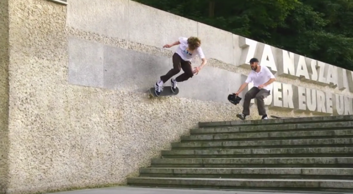 Clip con Pol Catena y el team adidas Skateboarding en Berlín