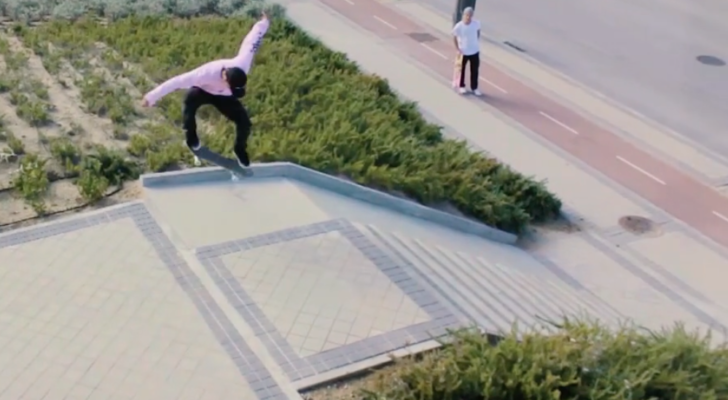 Un clip dice que el skater madrileño Sebas García estrena tablas