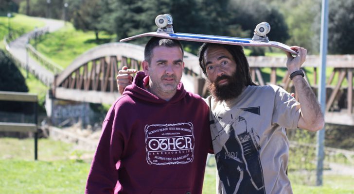 Probando el renovado parque de invierno de Oviedo.