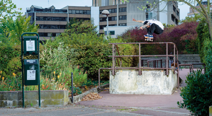 Clip de team Olé Skateboards para dar la bienvenida a Lino Haefeli