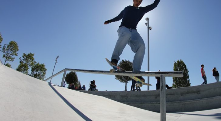 Vista al nuevo skatepark de Navia en Vigo