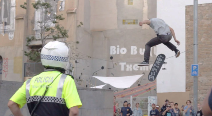 Así hizo hardflip Aurélien Giraud en el gap tocho de Macba